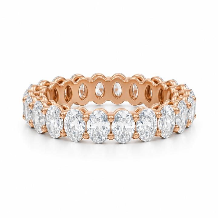 Oval Basket Eternity Band