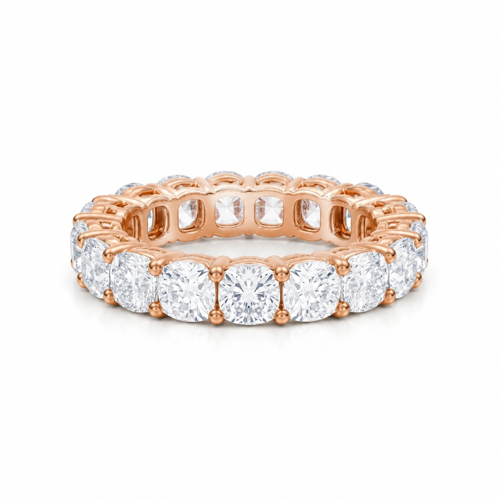 Cushion Basket Eternity Band