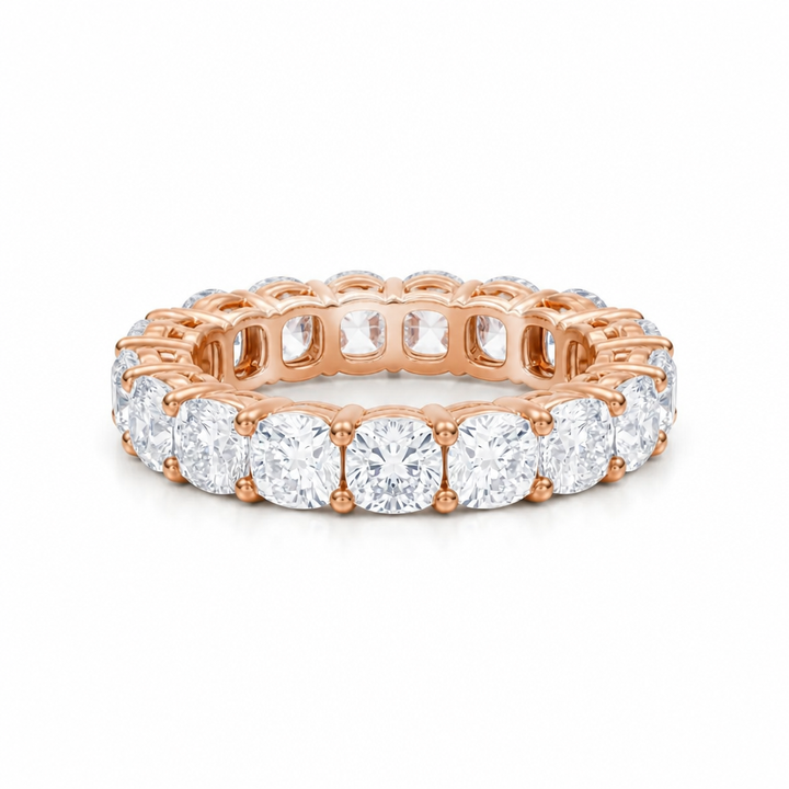 Cushion Basket Eternity Band