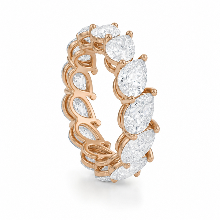 Slanted Pear Eternity Band
