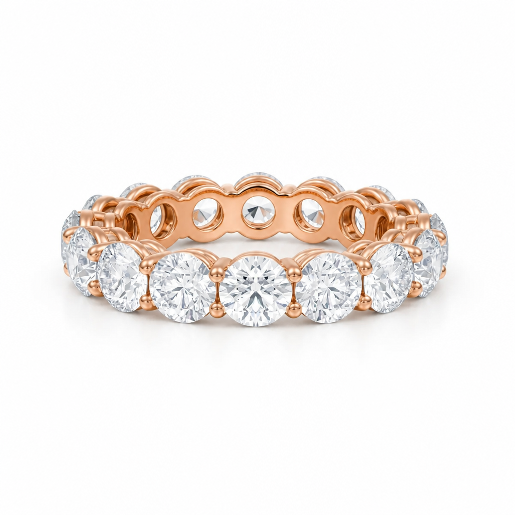 Round Basket Eternity Band
