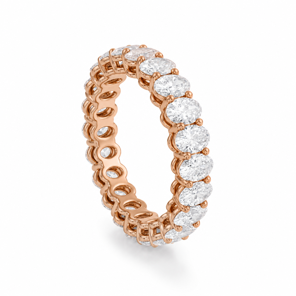Oval Basket Eternity Band