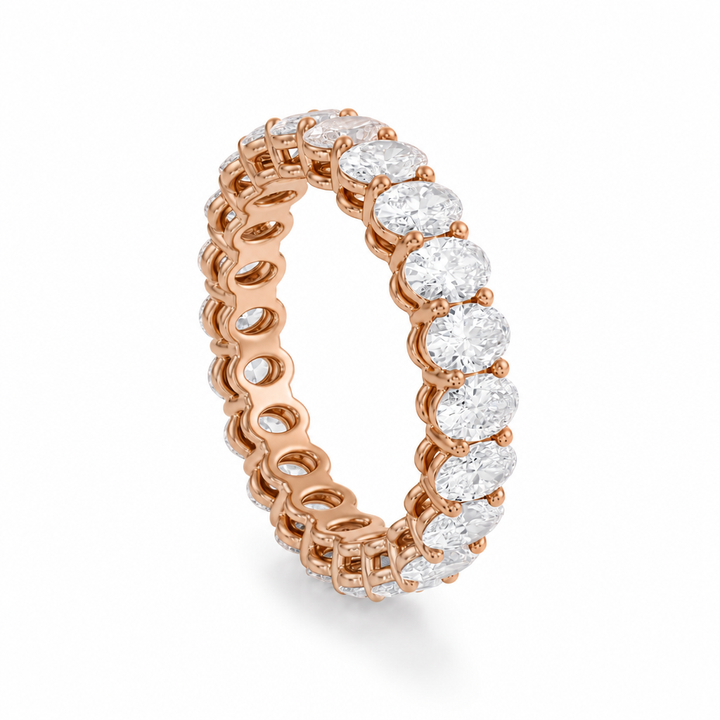 Oval Basket Eternity Band