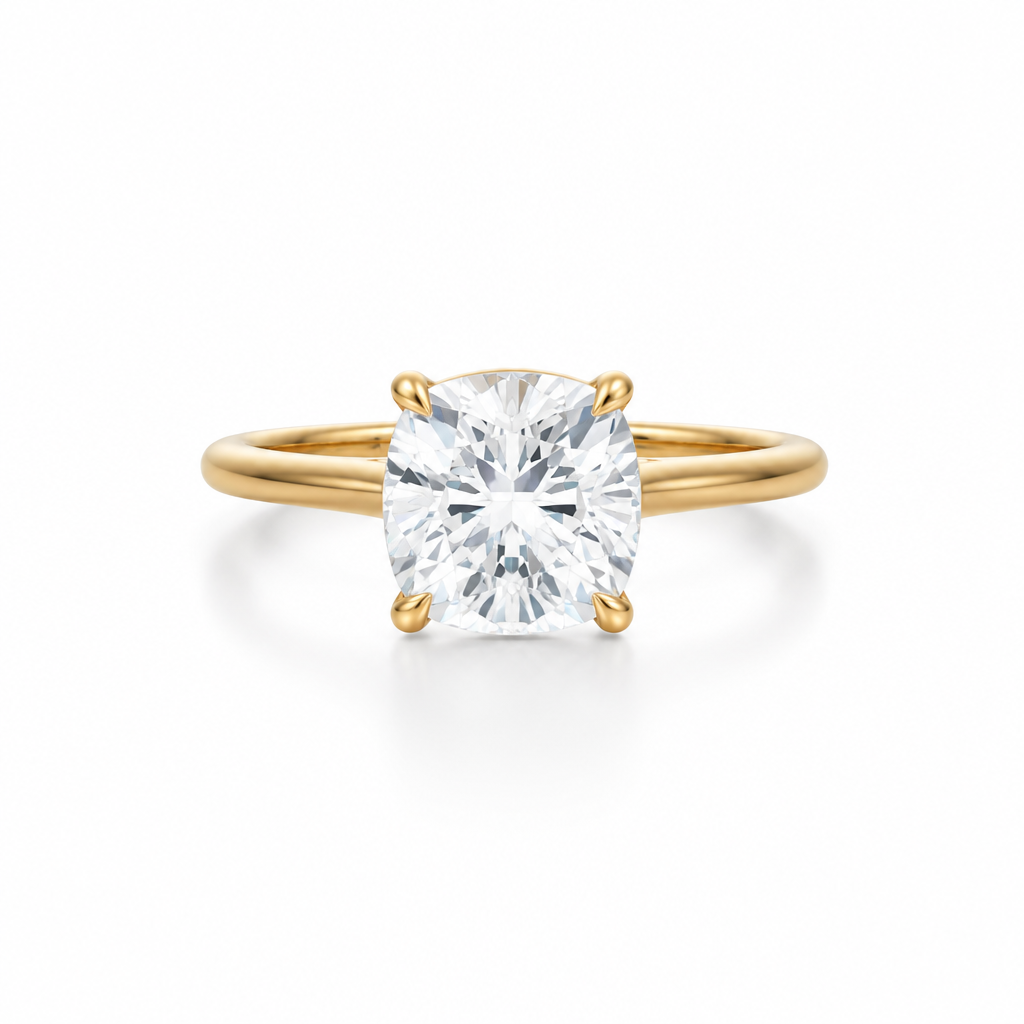 Cushion Classic Cathedral Ring