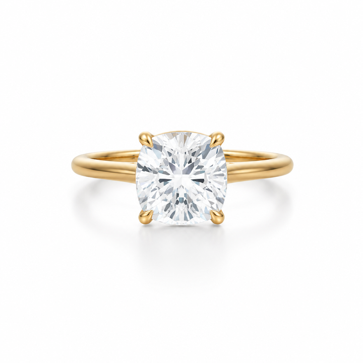 Cushion Classic Cathedral Ring