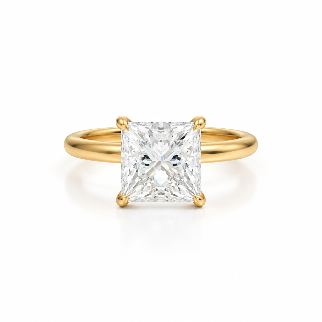 Princess Classic Open Solitaire Ring