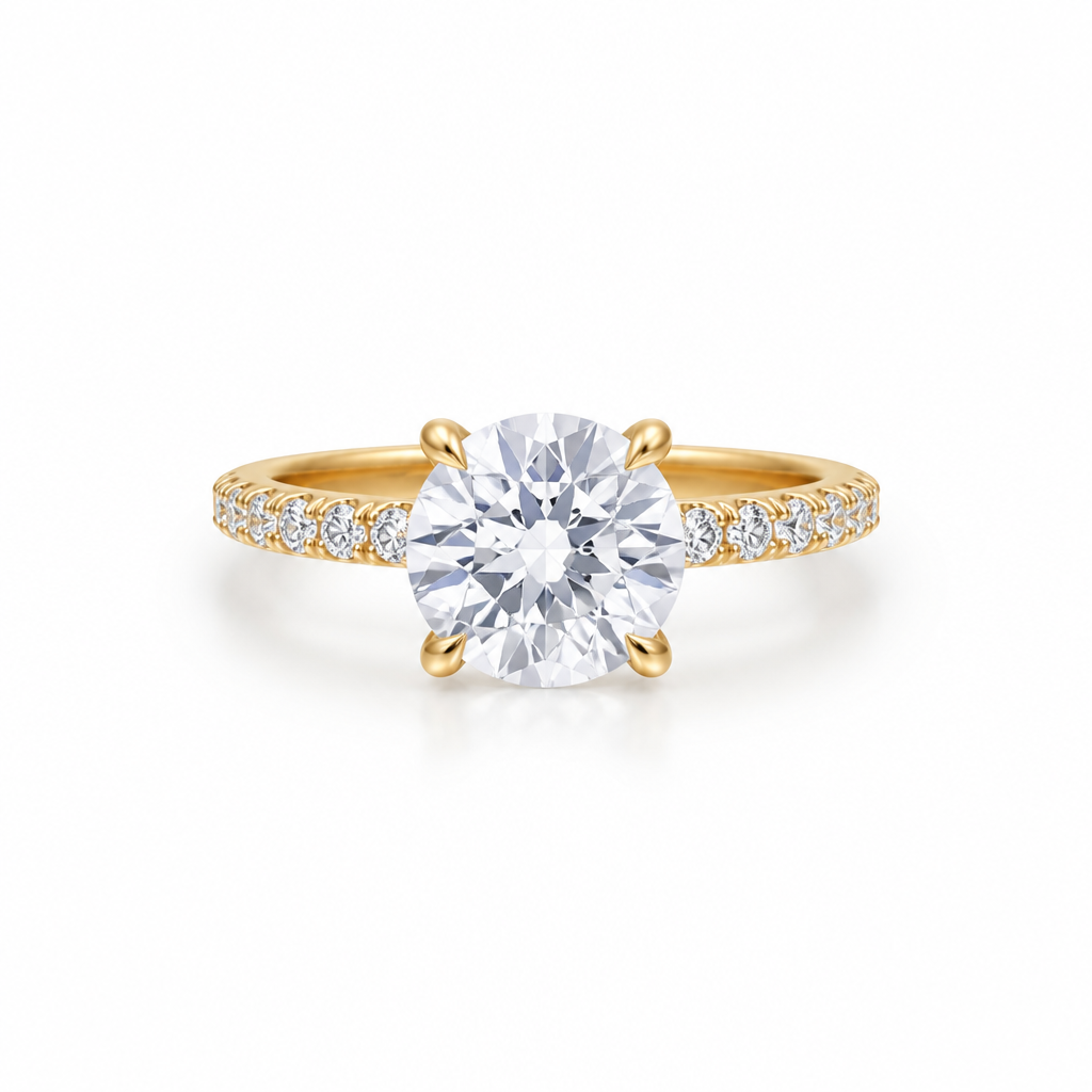Round Modern Pave Ring