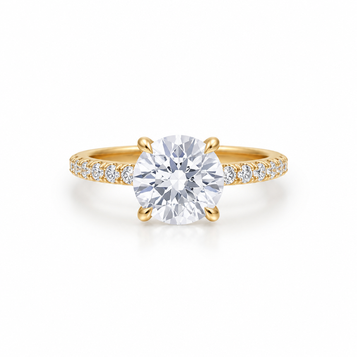 Round Modern Pave Ring