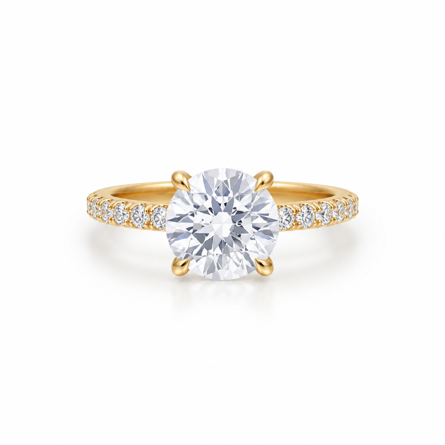 Round Modern Pave Ring
