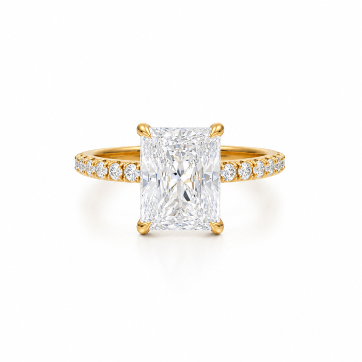 Radiant Modern Pave Ring