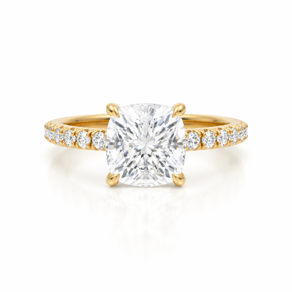 Cushion Modern Pave Ring