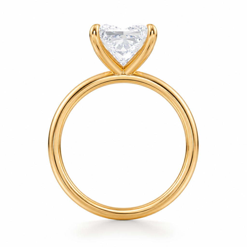 Princess Classic Open Solitaire Ring