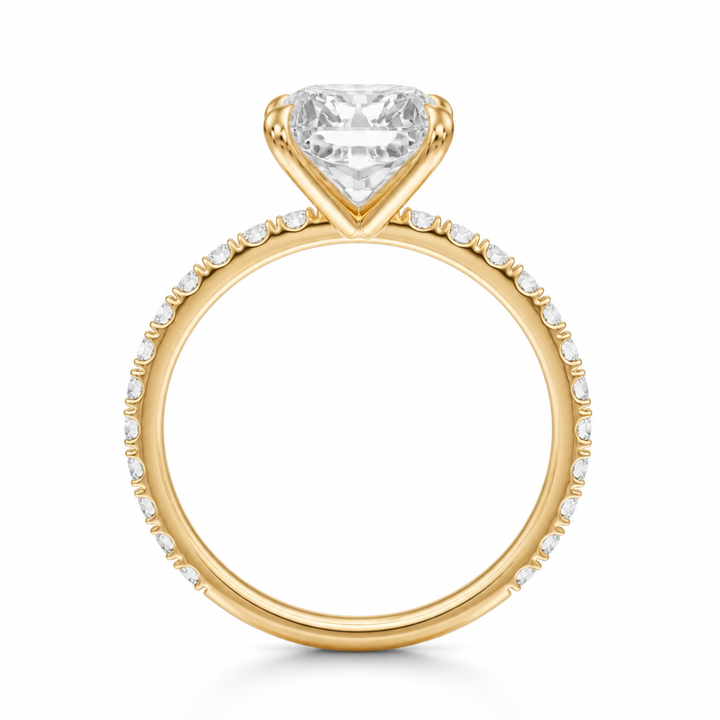 Radiant Modern Pave Ring