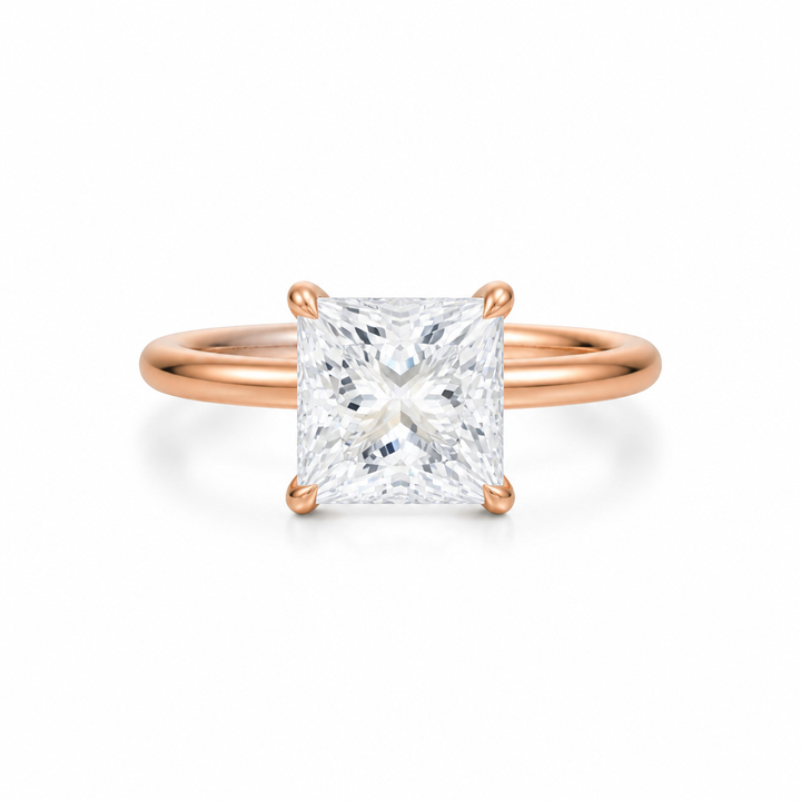 Princess Classic Open Solitaire Ring