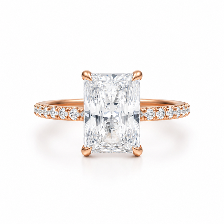 Radiant Modern Pave Ring
