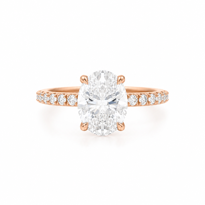 Oval Modern Pave Ring