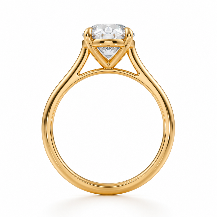 Round Classic Cathedral Ring