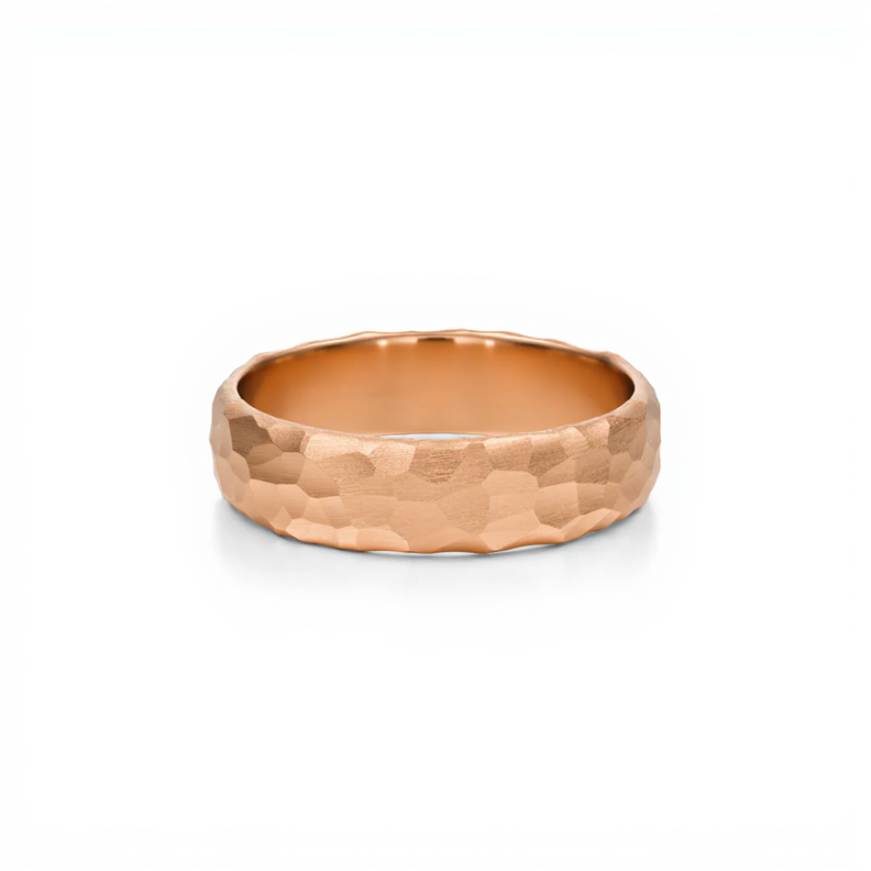 Hammered Wedding Band