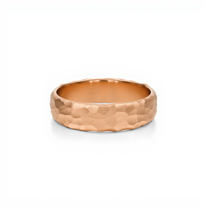 Hammered Wedding Band