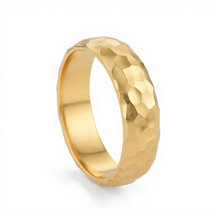Hammered Wedding Band
