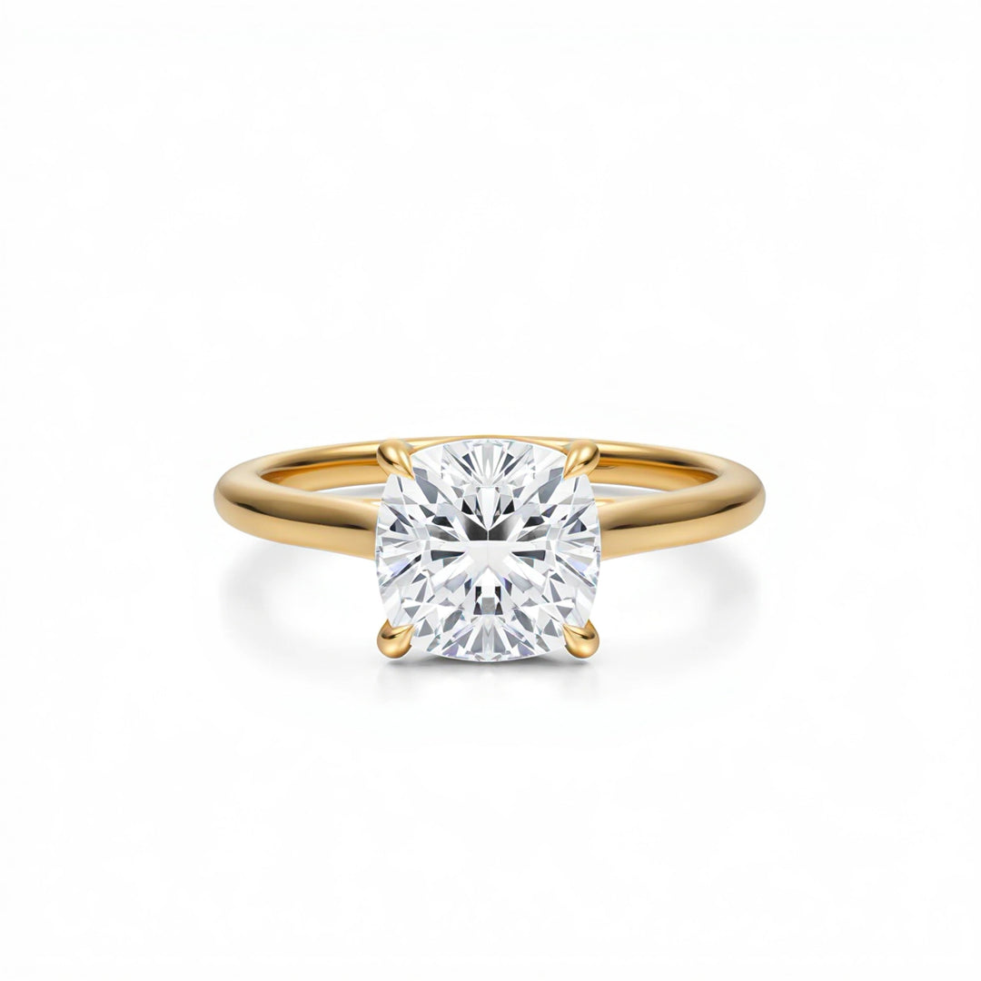 Cushion Classic Cathedral Ring