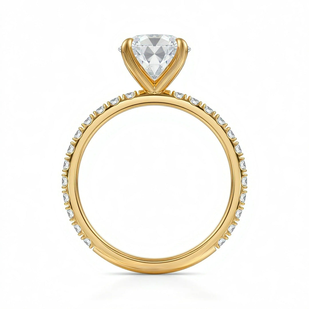 Round Modern Pave Ring