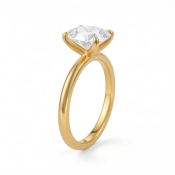 Oval Classic Open Solitaire Ring