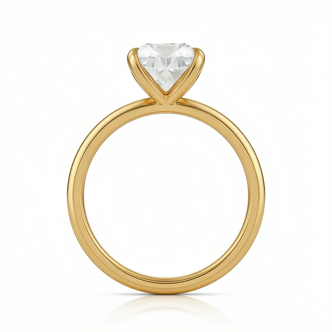 Radiant Classic Solitaire Ring