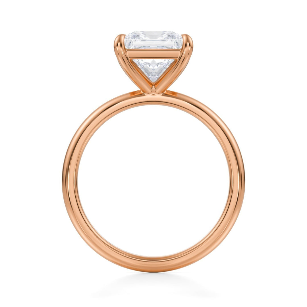 Princess Martini Basket Solitaire Ring