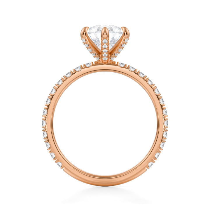 Pear Pave Ring With Pave Prongs