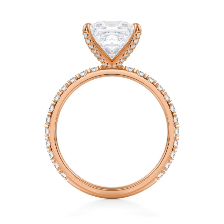 Princess Pave Ring With Pave Prongs
