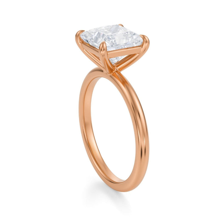 Princess Martini Basket Solitaire Ring
