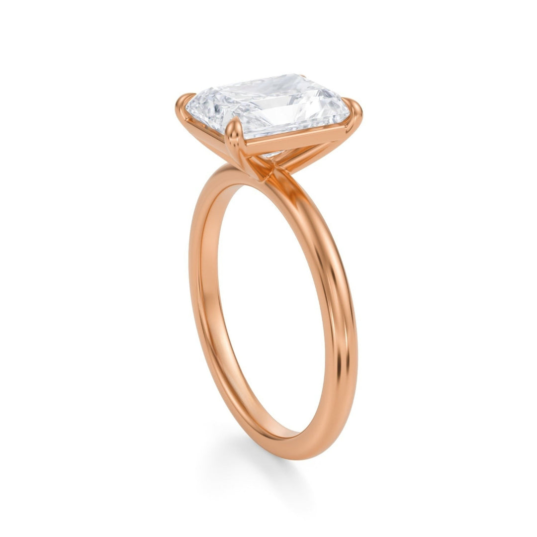 Radiant Martini Basket Solitaire Ring