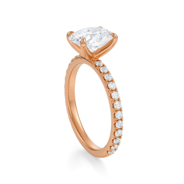 Oval Modern Pave Ring