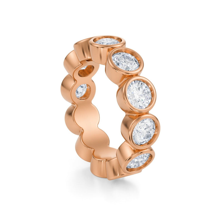Round Bezel Eternity Band