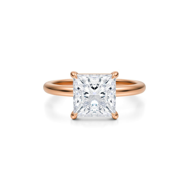 Princess Martini Basket Solitaire Ring