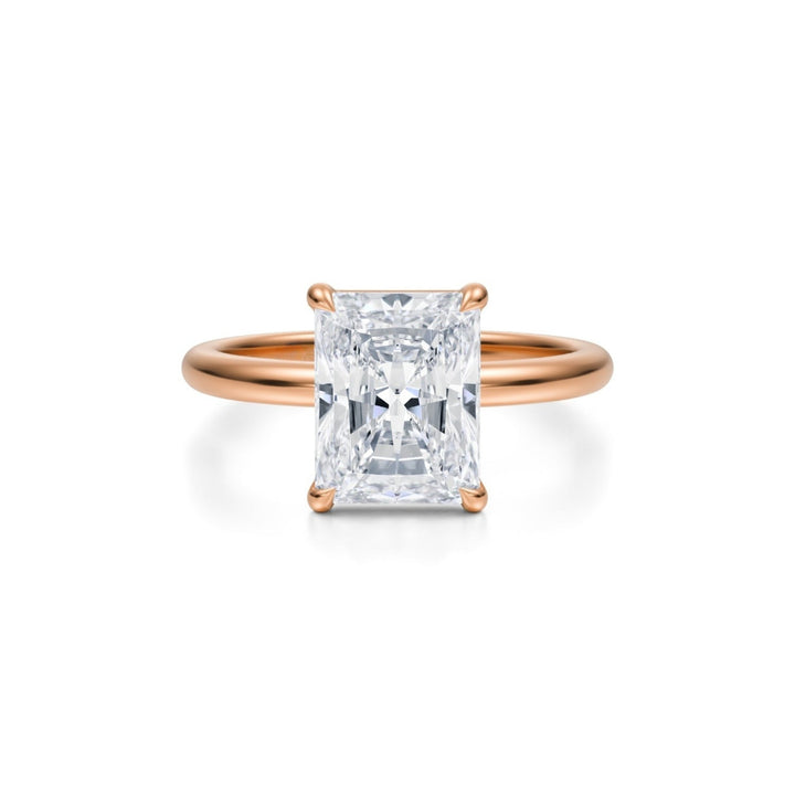 Radiant Martini Basket Solitaire Ring