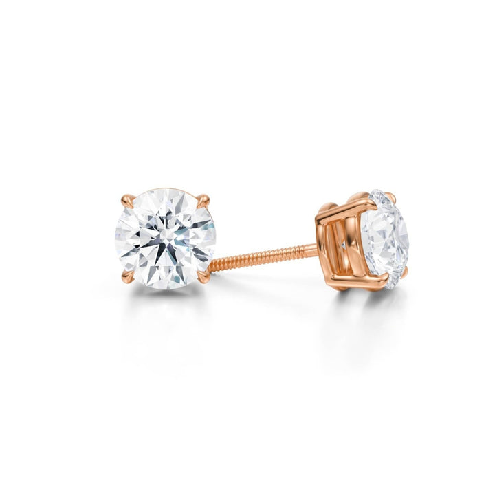 Round Stud Earrings