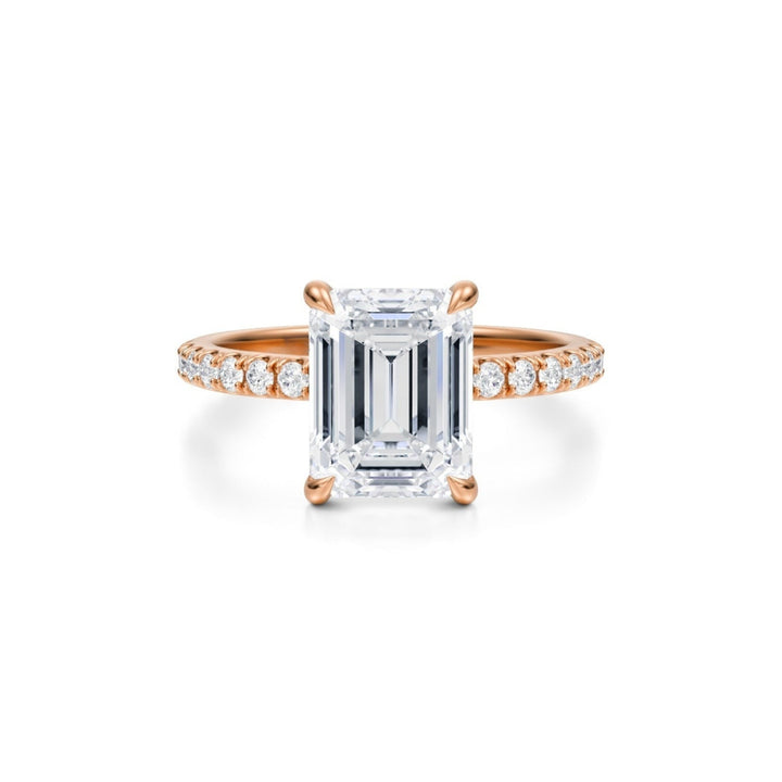 Emerald Modern Pave Ring