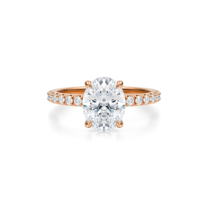 Oval Modern Pave Ring