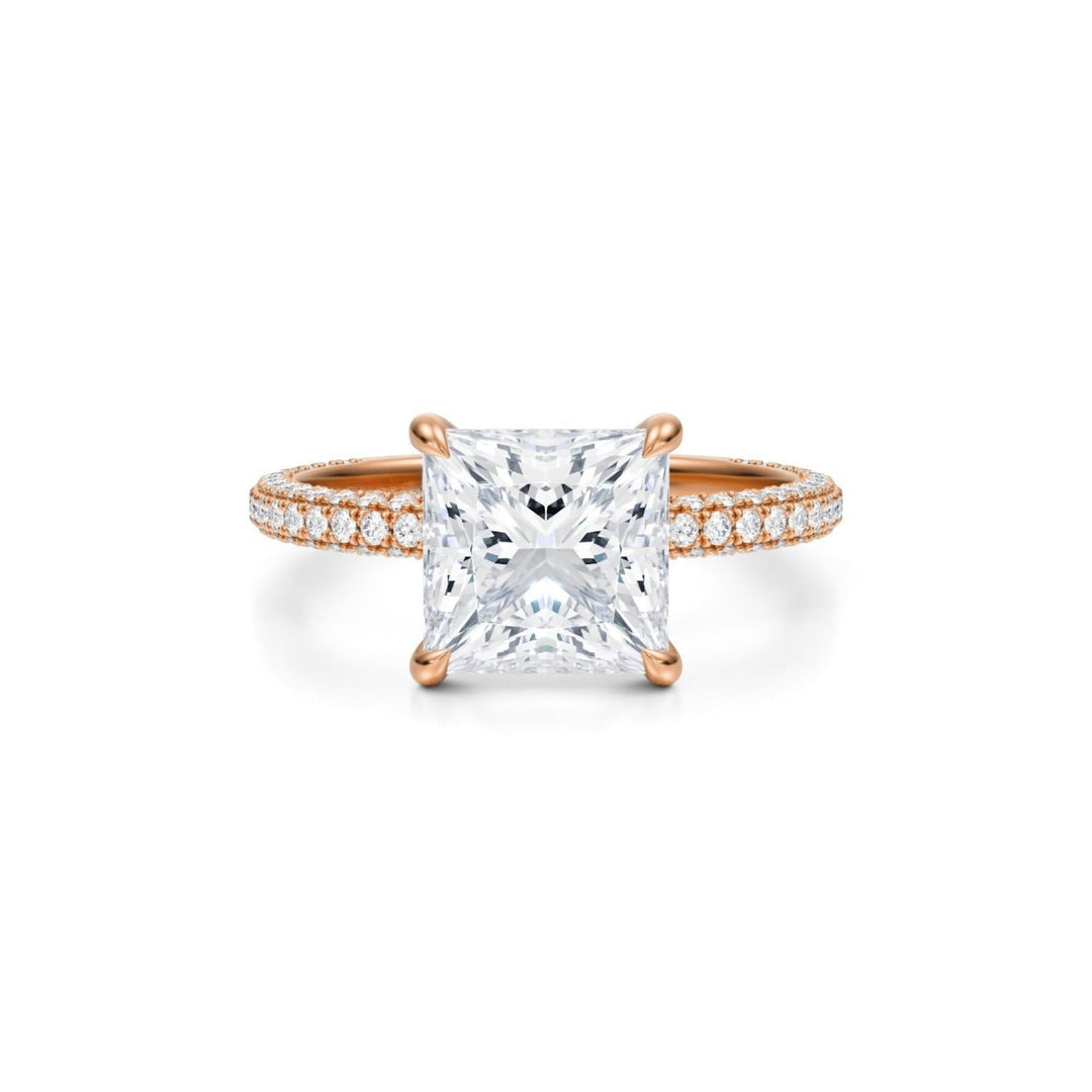 Princess Trio Pave Ring