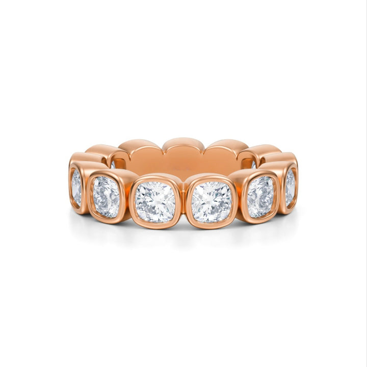 Cushion Bezel Eternity Band