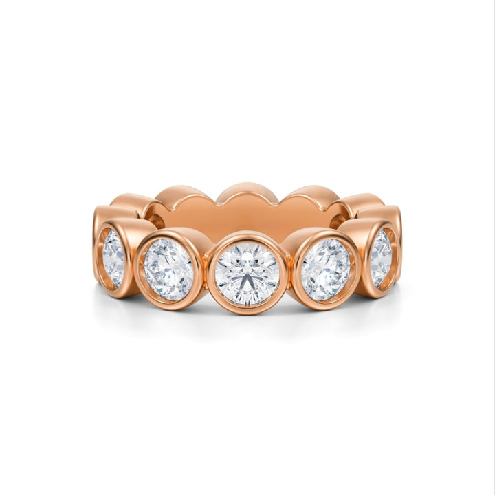 Round Bezel Eternity Band