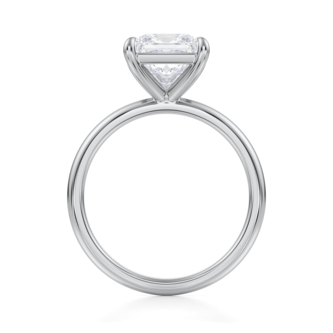 Princess Martini Basket Solitaire Ring