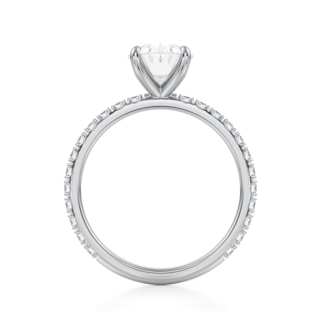 Oval Modern Pave Ring