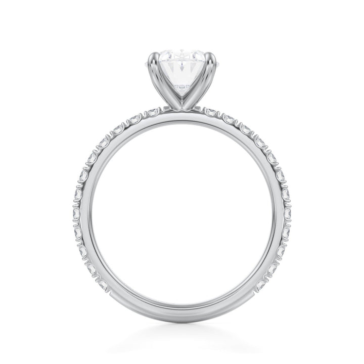 Oval Modern Pave Ring