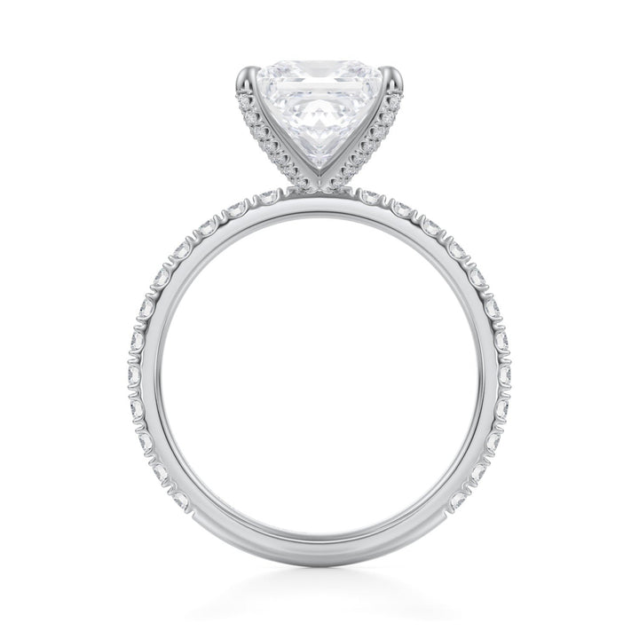 Princess Pave Ring With Pave Prongs