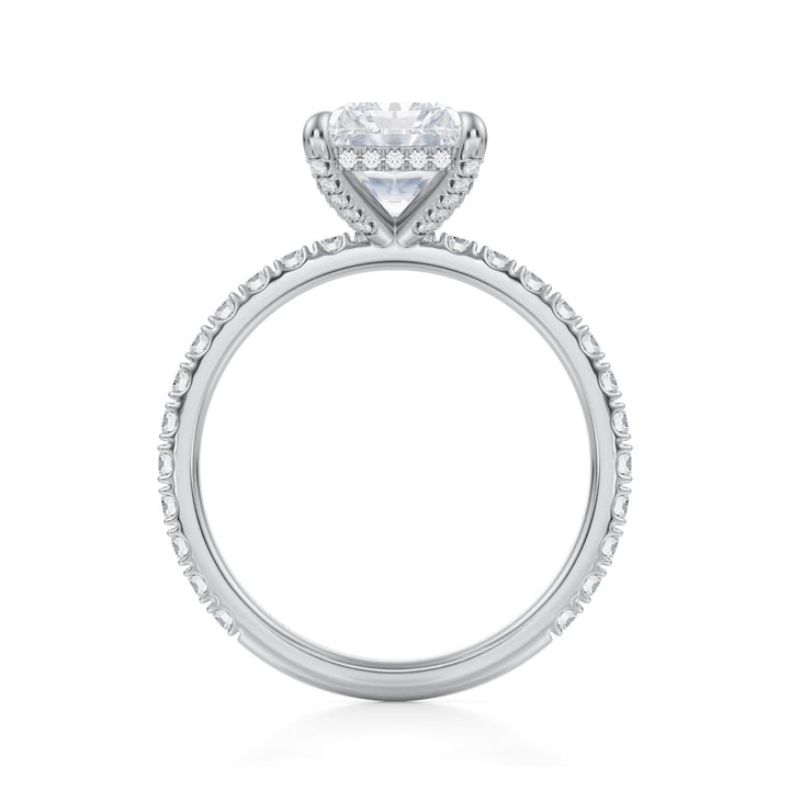 Radiant Pave Basket With Pave Ring