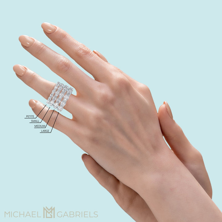 Oval Eternity Band - Horizontal