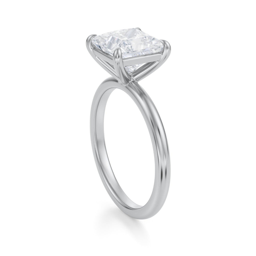 Princess Martini Basket Solitaire Ring